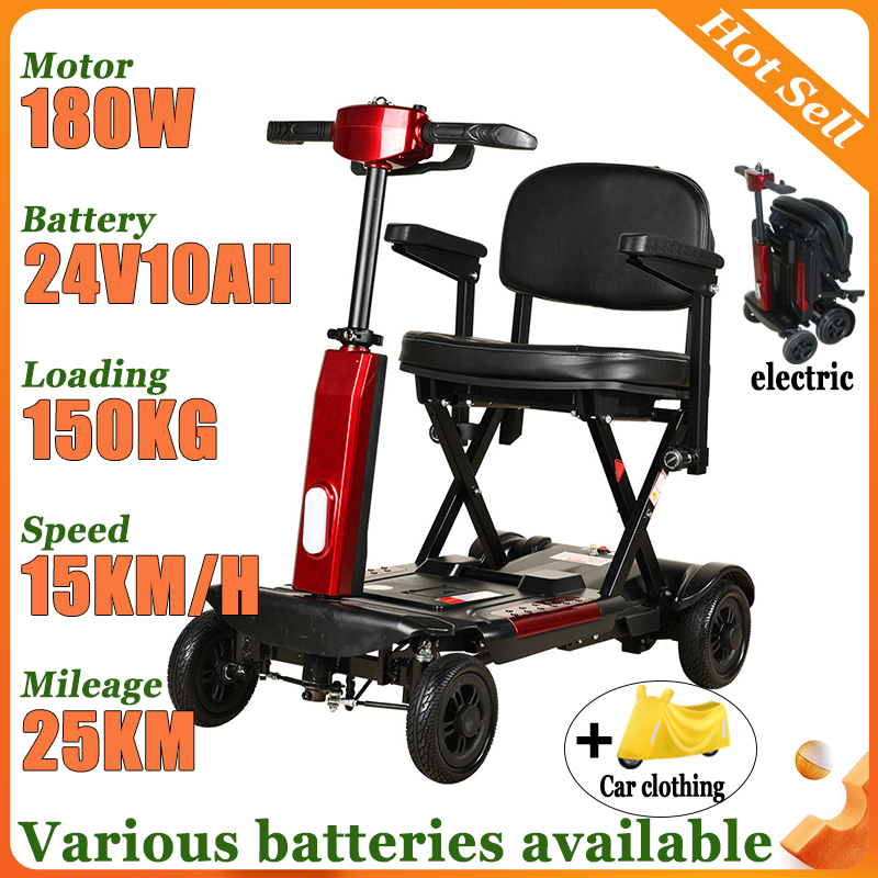 NEW 4-wheeled Elderly Disabled - đánh giá và giá Folding Electric Scooter