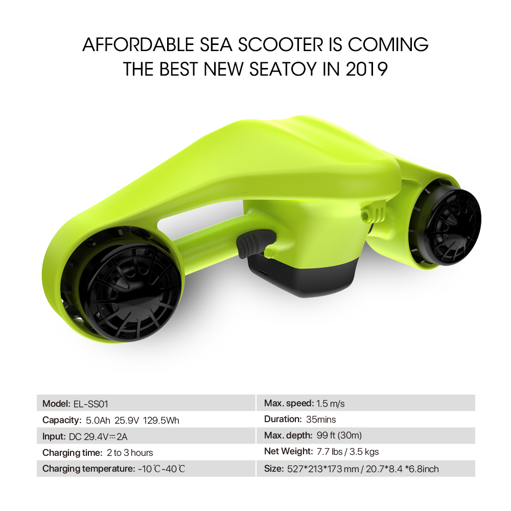 Asiwo Manta Underwater Scooter - đánh giá và giá Electric Scooter Adults